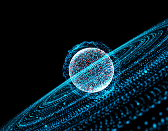 未来地球数据传输信息科技背景