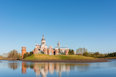 哈尔滨伏尔加庄园里的俄罗斯风格建筑景观