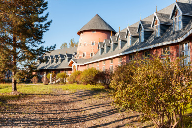 哈尔滨伏尔加庄园里的俄罗斯风格建筑景观