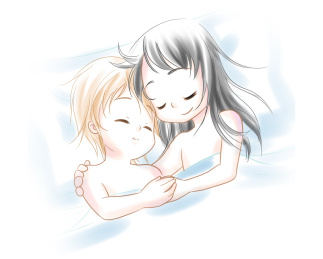 两个Q版人物安睡