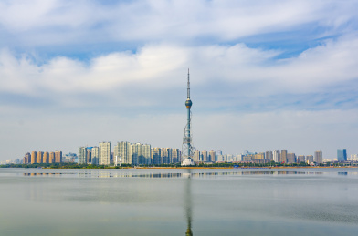 中国山东临沂南坊新区电视塔