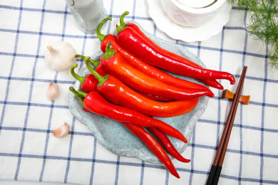 新鲜农作物有机家常蔬菜红辣椒