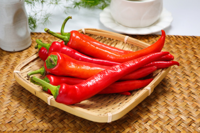 新鲜农作物有机家常蔬菜红辣椒