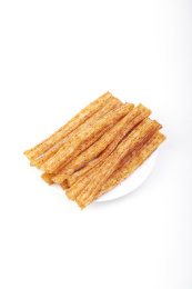 盘子里美味的辣条