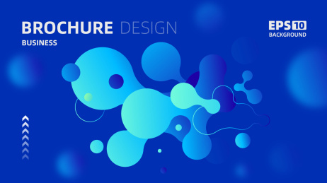 流体渐变矢量海报背景素材