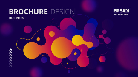 流体渐变矢量海报背景素材