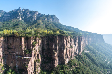中国河南省郭亮村挂壁公路风光
