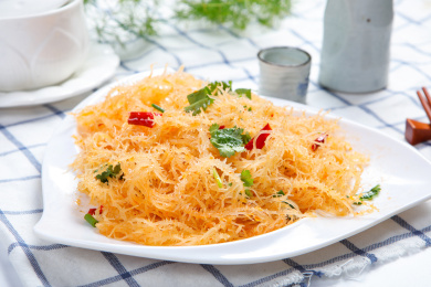 美味凉拌菜凉拌龙须菜海石花