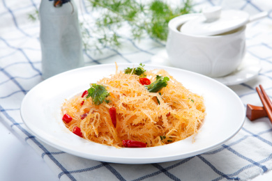 美味凉拌菜凉拌龙须菜海石花