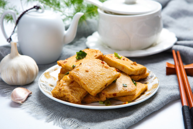 传统美味小吃香辣千页豆腐
