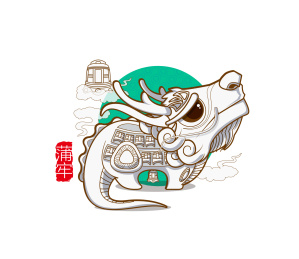 创意卡通神兽龙生九子蒲牢