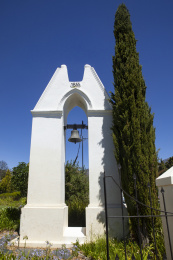 南非法国小镇的古钟和刺柏