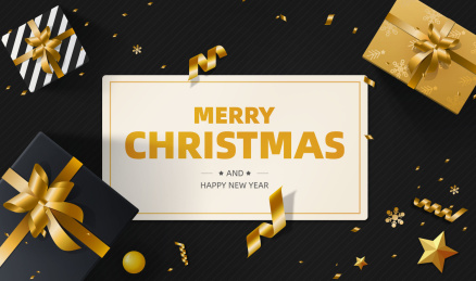 圣诞节和新年元旦等节日的海报矢量背景素材