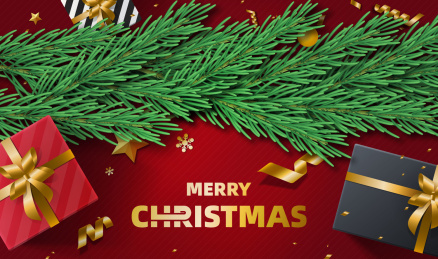 圣诞节和新年元旦的海报矢量背景素材