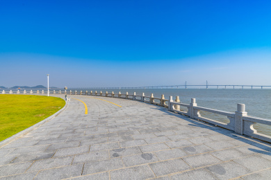 广东省珠海市情侣南路的海岸风光