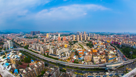 中国福建省厦门市同安区城市风光