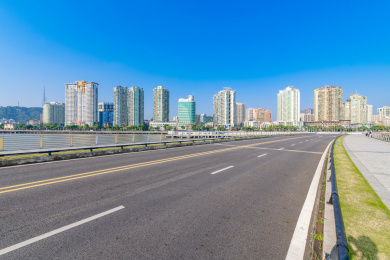 广东省珠海市情侣路野狸岛马路风光