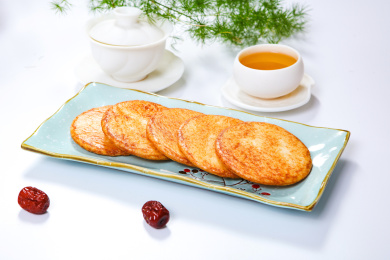 特色酥脆零食点心美味的酱油饼