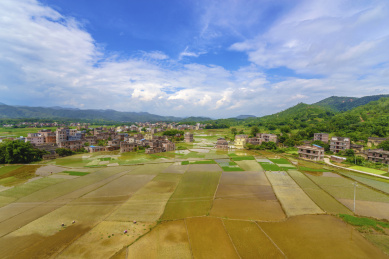 中国广东省云浮市罗定县田园风光