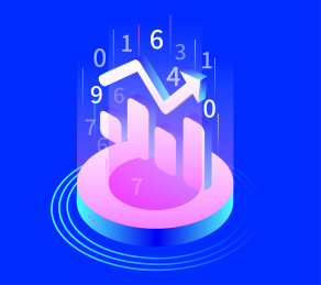 大数据数据统计矢量插画素材