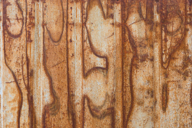 生锈的斑驳铁皮