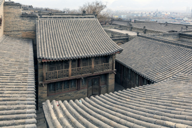 中国山西省灵石县静升镇王家大院民居建筑群