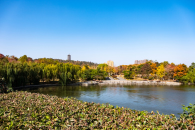 中国安徽省蚌埠市张公山公园景区望淮塔