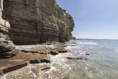 中国辽宁省大连大排石海岸风光
