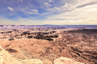 美国科罗拉多高原中部壮观的峡谷地国家公园风光
