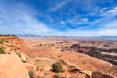 美国科罗拉多高原中部壮观的峡谷地国家公园风光