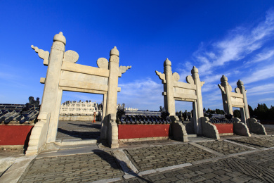 北京天坛公园棂星门