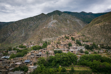 四川阿坝黑水县色尔古藏寨的风光