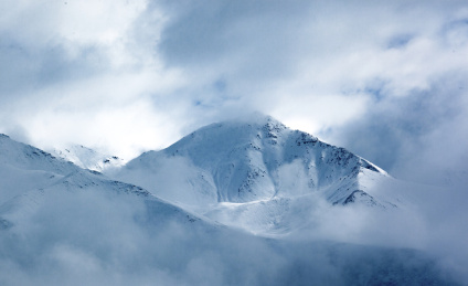 中国青海海北门源岗什卡雪峰自然风光