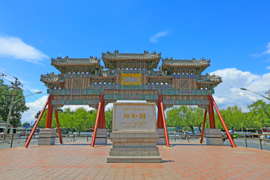 北京颐和园涵虚牌楼