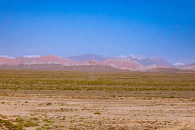 中国新疆南疆库车县天山神秘大峡谷自然风光