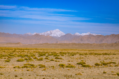 中国新疆南疆库车县天山神秘大峡谷自然风光
