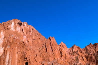 中国新疆南疆库车县天山神秘大峡谷自然风光