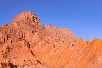中国新疆南疆库车县天山神秘大峡谷自然风光