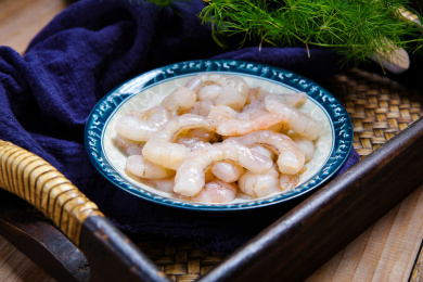 营养美味海鲜食材新鲜青虾仁