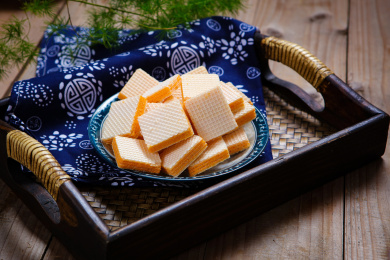 营养美味的零食点心夹心威化饼