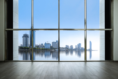 厦门城市风光和室内空间