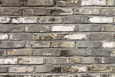 灰色砖墙正面特写