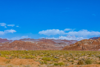 中国新疆南疆阿克苏地区温宿大峡谷秋季自然风光
