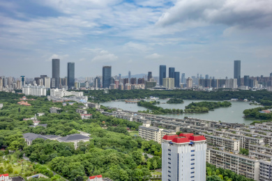 中国湖南长沙城市风光及城市天际线