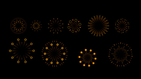 烟花图标新年快乐烟花