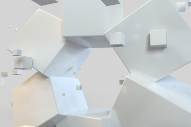 三维渲染，科技感方块背景