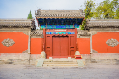 中国北京孔庙国子监敬一亭敬一门建筑风光