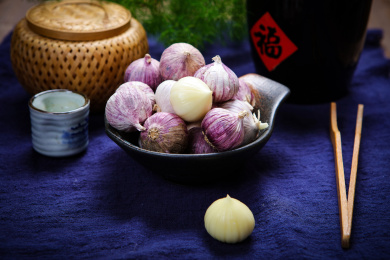云南农家特产新鲜紫皮独头蒜
