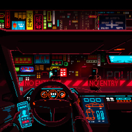 像素霓虹城市-街巷