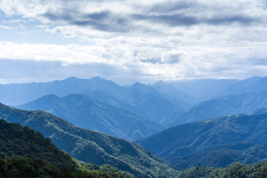 四川绵阳平武药丛山群山风光